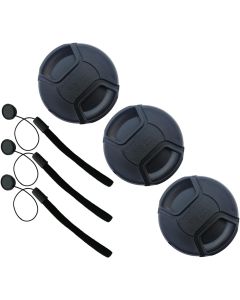 49mm Lens Cap Cover for Sony FE 50mm f/1.8 (Not for 2.8)(SEL50F18F),E 50mm f/1.8 OSS(SEL50F18),HUIPUXIANG [3 Pack]
