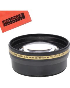 55mm 2.2X Telephoto Lens for Nikon D3400 with 18-55MM AF-P DX, D5600 with 18-55MM, DL24-500, DL 24-500MM Premium Compact Cameras